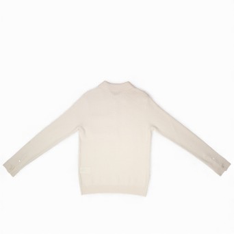 OUT/FIT - Gerippter Wollpullover mit Knöpfen 2