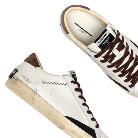 CRIME LONDON - Baskets en cuir vieilli