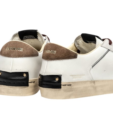 CRIME LONDON - Baskets en cuir vieilli