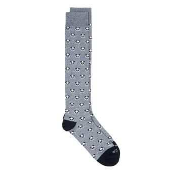 FEFE GLAMOUR - Plaid thread socks with patterned