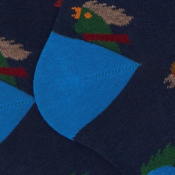 GALLO - Calzini in cotone con fantasia 2