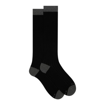 GALLO - Ribbed cotton socks