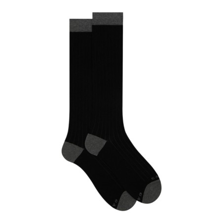 GALLO - Ribbed cotton socks