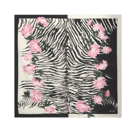 LIU JO - Zebra-effect floral print scarf