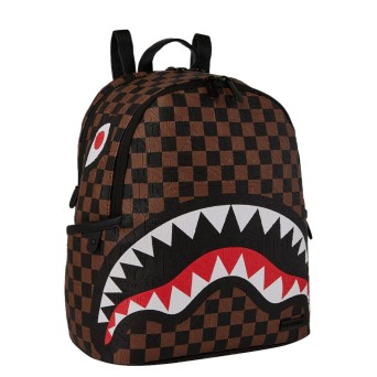 SPRAYGROUND - Zaino Shark Classic Check Brown 2