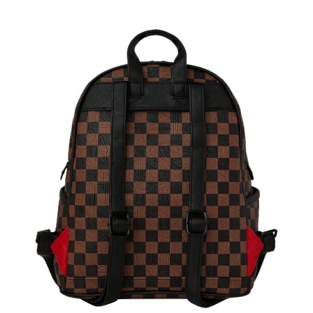 SPRAYGROUND - Zaino Shark Classic Check Brown