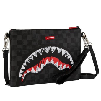 SPRAYGROUND - Pochette Graffiti Check Shark Crossbody 2
