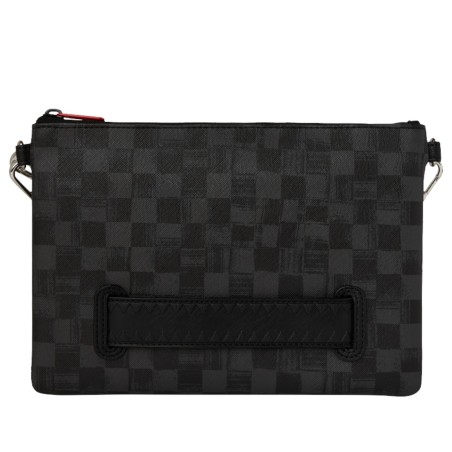 SPRAYGROUND - Pochette Graffiti Check Shark Crossbody