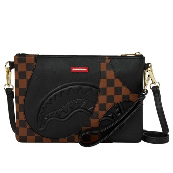 SPRAYGROUND - Sharkpology Braune Crossbody Clutch Tasche