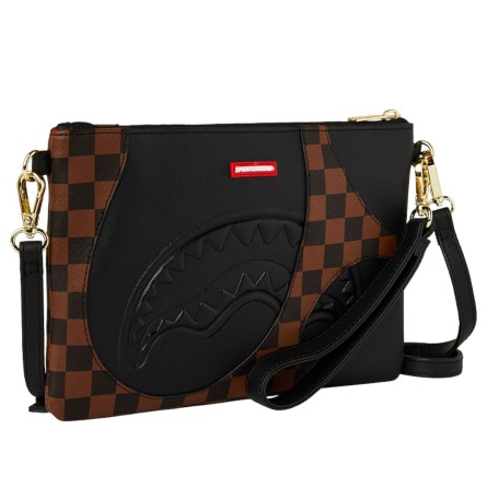 SPRAYGROUND - Sharkpology - Pochette à bandoulière marron - Couleur: Marron,Taille: TU