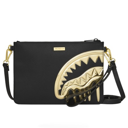 SPRAYGROUND - Pochette Shark Bite Luxe Gold