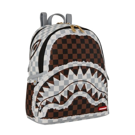 SPRAYGROUND - Sac à dos Cream Brown Tear Check Savage