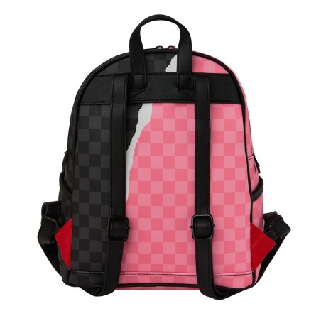 SPRAYGROUND - Sac à dos rose et noir en forme de requin déchiré à Paris Savage