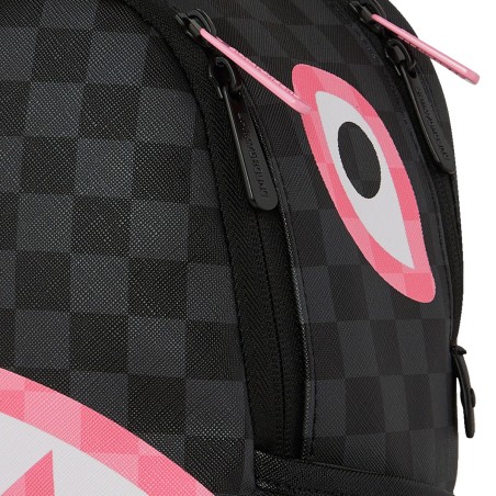 SPRAYGROUND - Pink and Black Tear Shark Backpack in Paris Savage