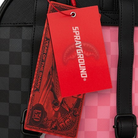 SPRAYGROUND - Zaino Pink and Black Tear Shark in Paris Savage