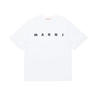 MARNI - T-shirt unisex bambino con logo lettering