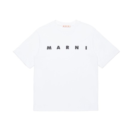 MARNI - T-shirt unisex bambino con logo lettering