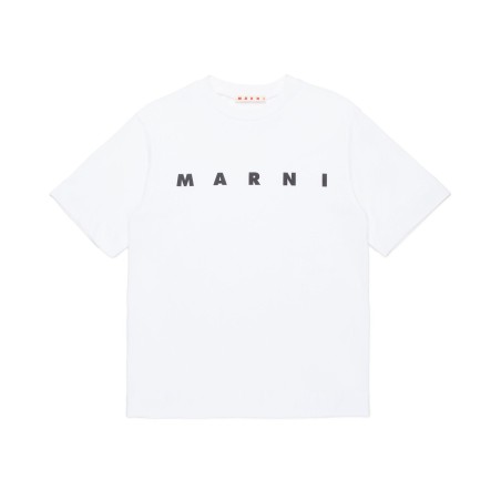 MARNI - T-shirt unisex bambino con logo lettering
