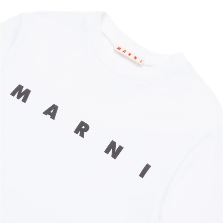 MARNI - T-shirt unisex bambino con logo lettering