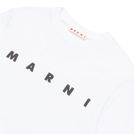 MARNI - T-shirt unisex bambino con logo lettering