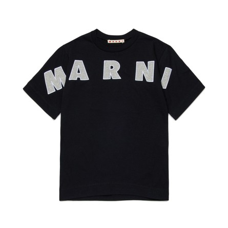 MARNI - T-shirt unisex bambino con logo ricamato