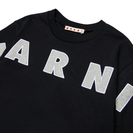 MARNI - Unisex child T-shirt with embroidered logo