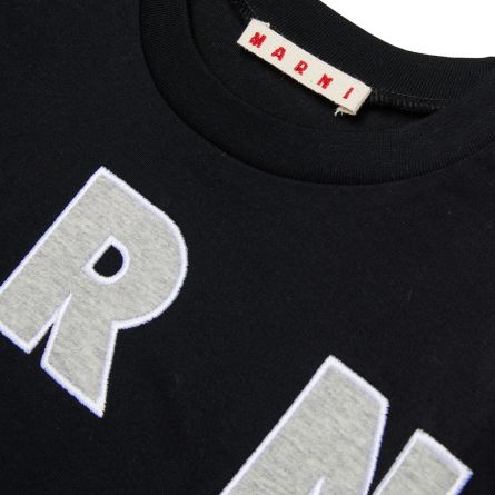 MARNI - Unisex-T-Shirt für Kinder mit gesticktem Logo