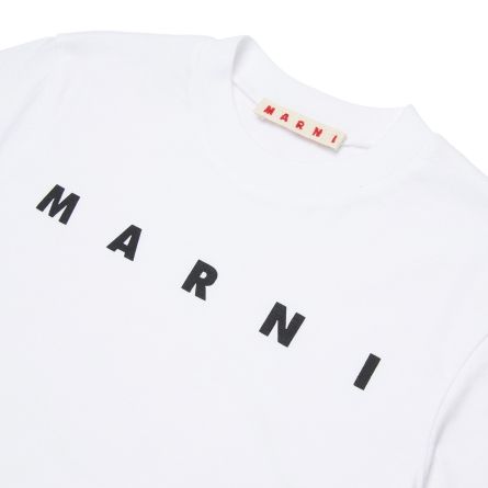 MARNI - Camiseta unisex infantil con logotipo