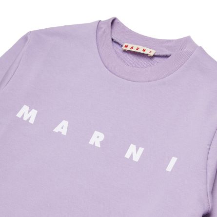 MARNI - Sweatshirt mit Rundhalsausschnitt und Logo-Schriftzug für Mädchen