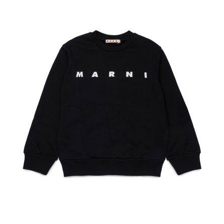 MARNI - Sweat unisexe à col ras du cou pour garçon avec logo en lettres