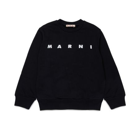 MARNI - Unisex child's crewneck sweatshirt with lettering logo