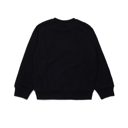 MARNI - Felpa girocollo unisex bambino con logo lettering - Couleur: Noir,Taille: 156CM