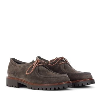 ROGAL'S - Suede leather lace-up 2