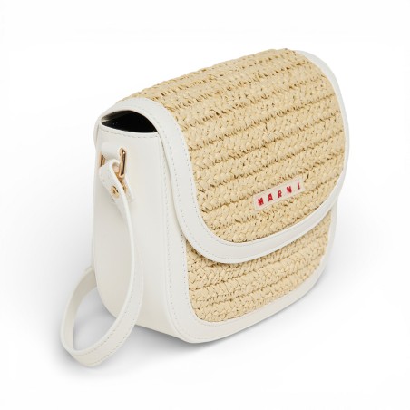 MARNI - Mini bandolera con parche del logotipo