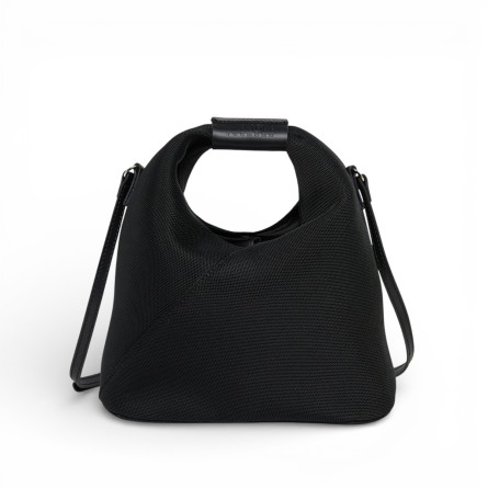 MM6 - Borsa a tracolla in mesh con logo