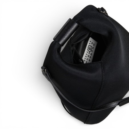 MM6 - Borsa a tracolla in mesh con logo