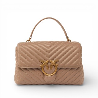 PINKO - Medium Love Bag Puff handbag in chevron nappa leather