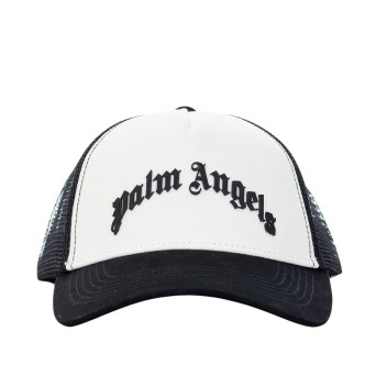 PALM ANGELS - Cappello con logo lettering in rilievo