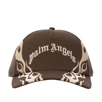 PALM ANGELS - Cappello Flames con logo