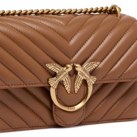 PINKO - Mini Love Bag One Chevron Shoulder Bag