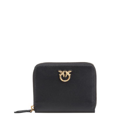 PINKO - Love Birds Diamond Cut Logo-Geldbörse mit Reißverschluss