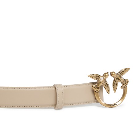 PINKO - Cinturón de piel Love Birds