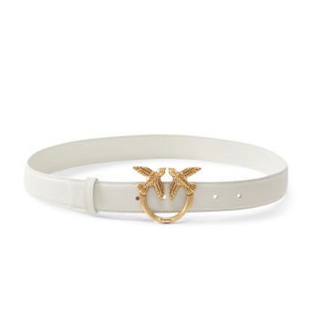 PINKO - Cinturón de piel Love Birds