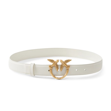 PINKO - Cinturón de piel Love Birds
