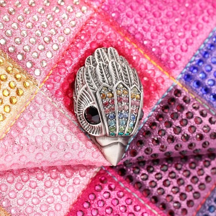 KURT GEIGER - Sac à bandoulière Kensington en tissu moyen