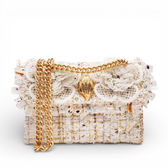 KURT GEIGER - Borsa a tracolla Tweed Mini Kensington