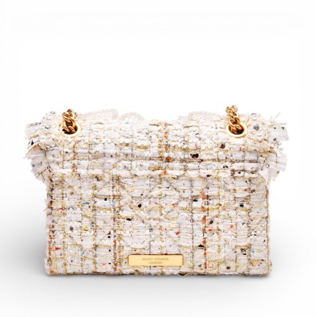 KURT GEIGER - Tweed Mini Kensington Shoulder Bag