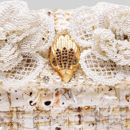 KURT GEIGER - Borsa a tracolla Tweed Mini Kensington