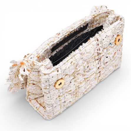 KURT GEIGER - Tweed Mini Kensington Shoulder Bag