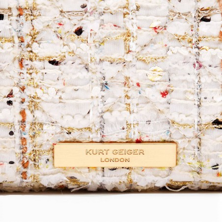 KURT GEIGER - Borsa a tracolla Tweed Mini Kensington